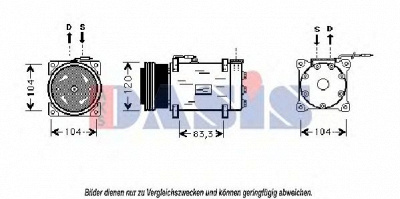 AKS DASIS 850899n -  Компрессор, кондиционер